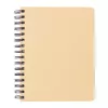 A5 Kraft spiral notebook with sticky notes