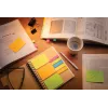 A5 Kraft spiral notebook with sticky notes