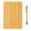 Set penna e taccuino A5 in bambù