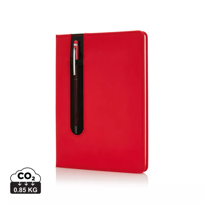 Taccuino A5 Basic con copertina rigida in PU e penna touch
