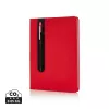 Standard hardcover PU A5 notebook with stylus pen