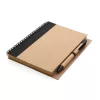 Cahier à spirales kraft avec stylo