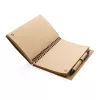 Cahier à spirales kraft avec stylo