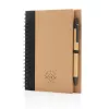 Kraft Spiral-Notizbuch mit Stift
