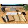 Kraft spiral notebook with pen