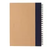 Kraft spiral notebook with pen