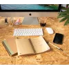 Cork spiral notebook with pen