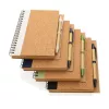 Kork Spiral-Notizbuch mit Stift