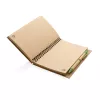 Kraft spiral notebook with pen