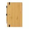 Bamboo notebook and infinity pencil set