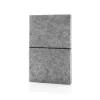 GRS certified recycled felt A5 softcover notebook