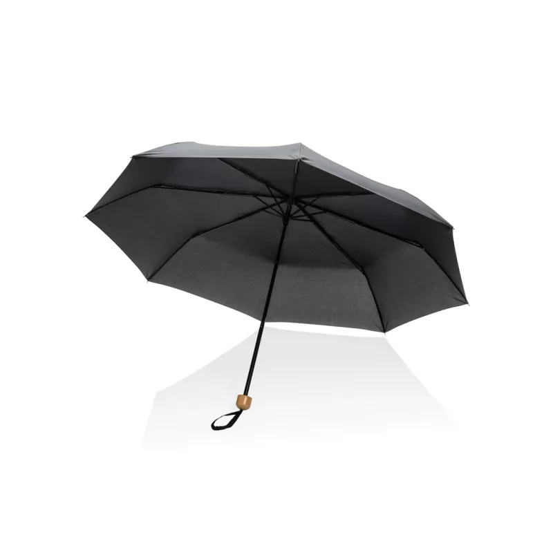 20.5" Impact AWARE™ RPET 190T Pongee bamboo mini umbrella