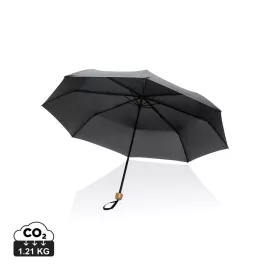 Mini parapluie 20.5" rPET 190T poignée bambou Impact AWARE