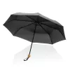 20.5" Impact AWARE™ RPET 190T Pongee bamboo mini umbrella