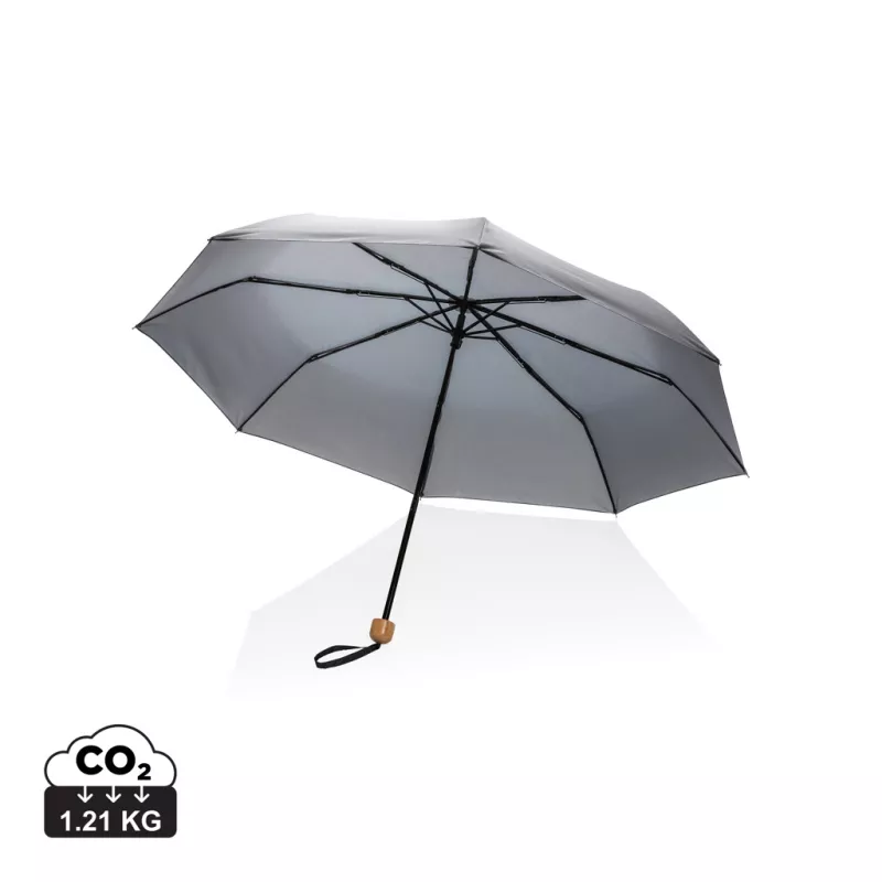 Mini parapluie 20.5" rPET 190T poignée bambou Impact AWARE