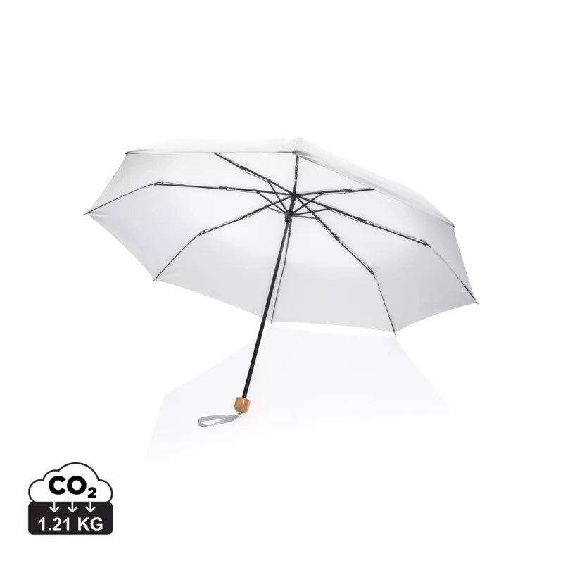 Mini parapluie 20.5" rPET 190T poignée bambou Impact AWARE