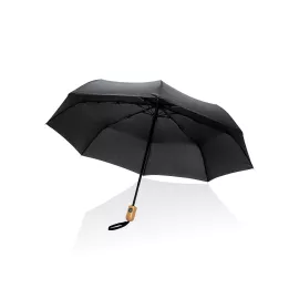 21" Impact AWARE™ RPET 190T bamboo auto open/close umbrella