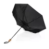 21" Impact AWARE™ RPET 190T bamboo auto open/close umbrella