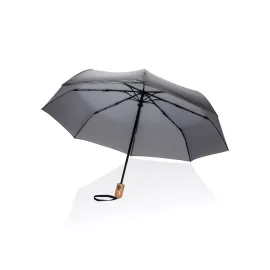 Parapluie 21" automatique rPET 190T et bambou Impact AWARE™