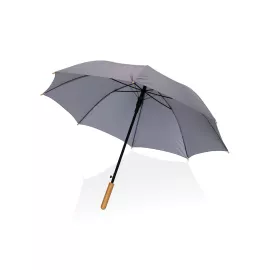 23" Impact AWARE™ RPET 190T auto open bamboo umbrella