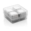 4 cubetti ghiaccio riutilizzabili in acciaio