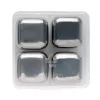 4 cubetti ghiaccio riutilizzabili in acciaio