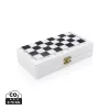 Jeu de société 3 en 1 dans une boîte en bois Deluxe