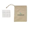 Wooden brain game in canvas pouch