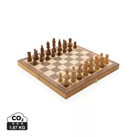 Jeu d'échecs pliable en bois