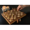 Jeu d'échecs pliable en bois