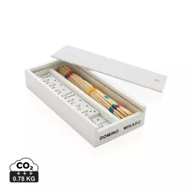 Deluxe mikado/domino in wooden box