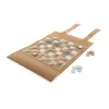 Set gioco pieghevole in sughero dama e backgammon Britton