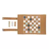 Set gioco pieghevole in sughero dama e backgammon Britton