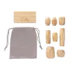 Piedras de equilibrio de madera Ukiyo Crios en bolsa