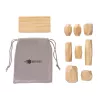 Piedras de equilibrio de madera Ukiyo Crios en bolsa